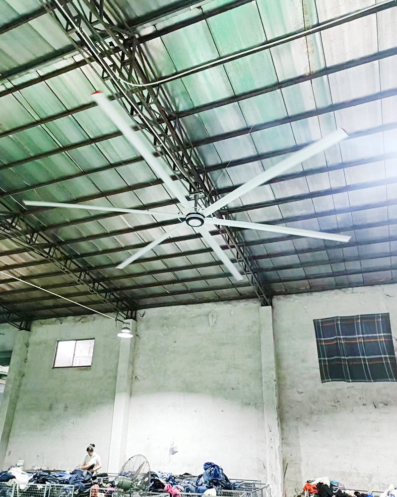 Can the old factory be equipped with HVLS fans