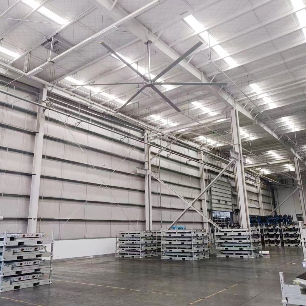 Workshop warehouse ceiling HVLS fan