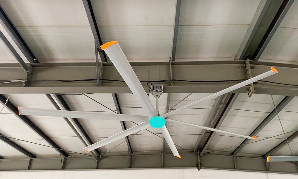 PMSM HVLS ceiling fan installation height advantage