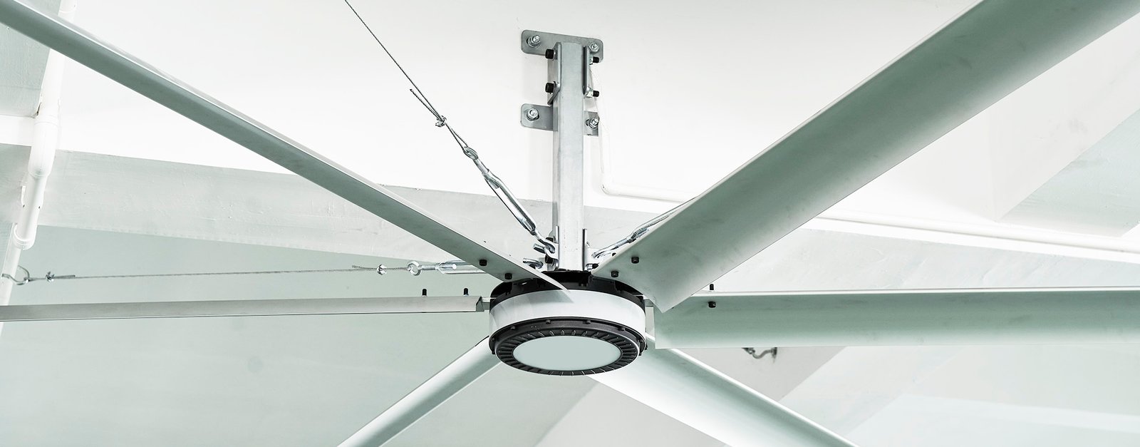 Multiple safety guarantees for HVLS industrial fans