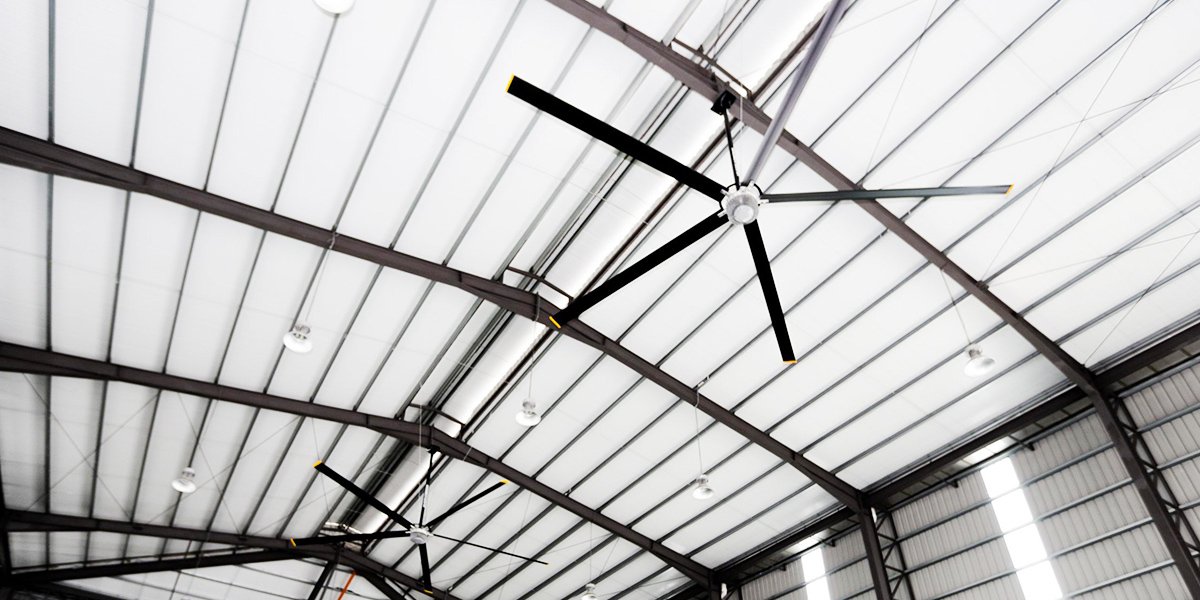 HVLS ceiling fan for factory use